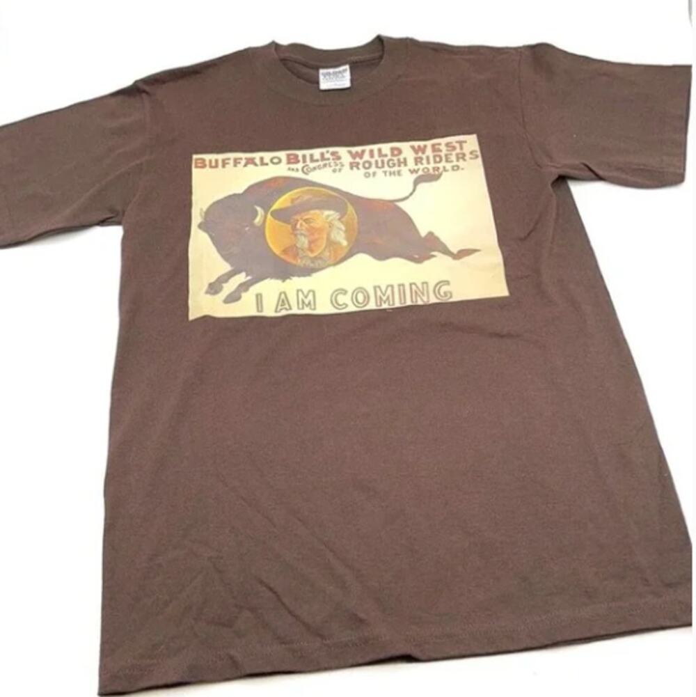 GILDAN Buffalo Bill Wild West graphic tee size Large